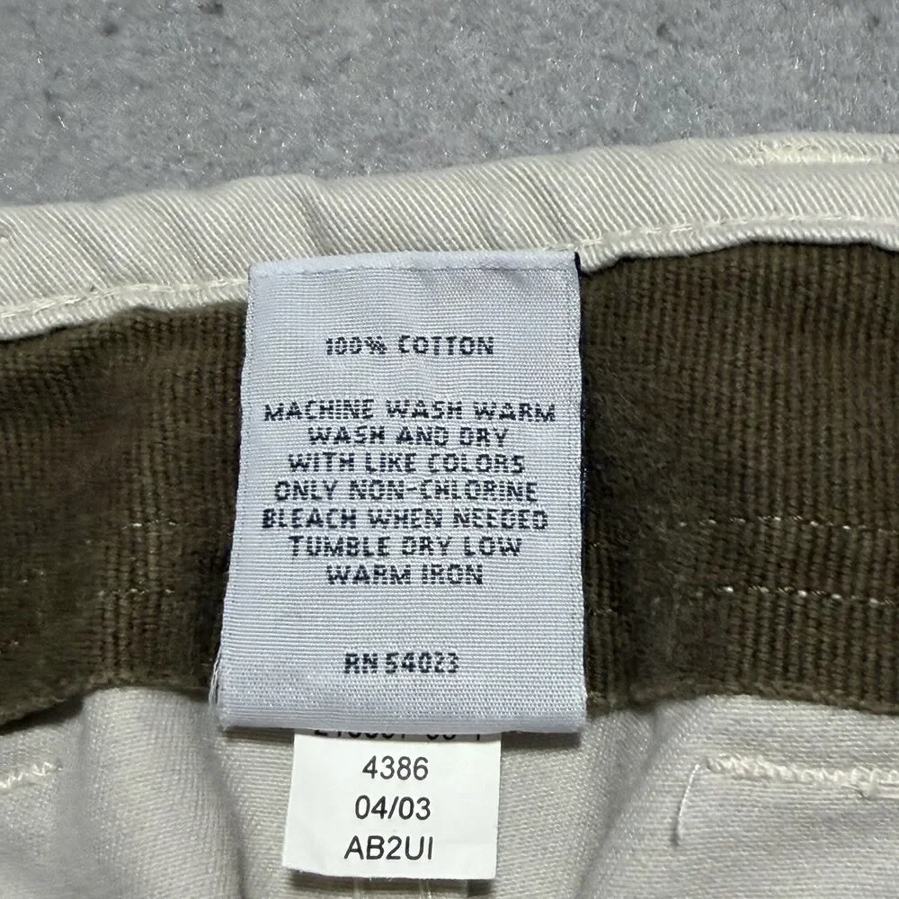 Vintage Gap Cargo Paratrooper Pants Men’s 35x30 Beige Baggy Y2K Skater Mall Punk